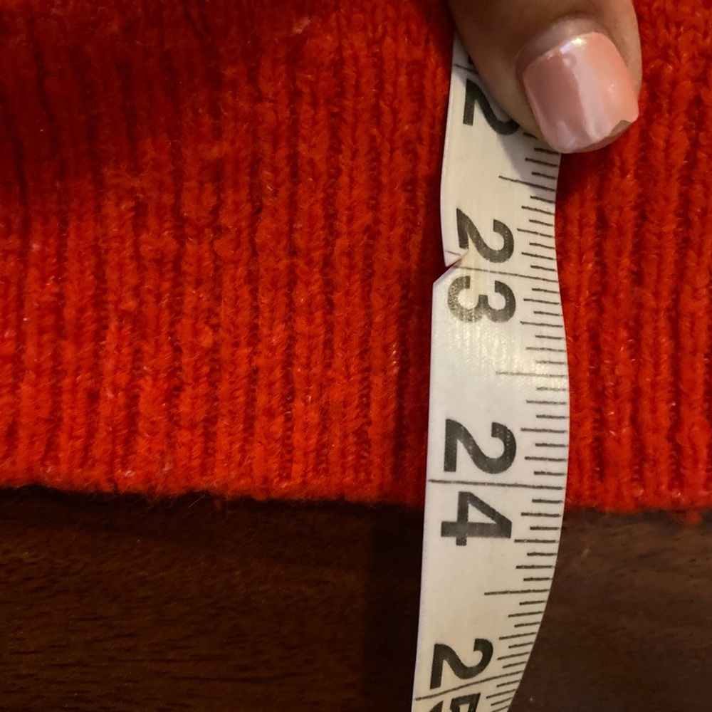 H&M Red Heart Pattern Oversized Sweater medium - Picture 7 of 7